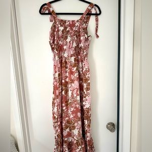 Smocked Floral Dress